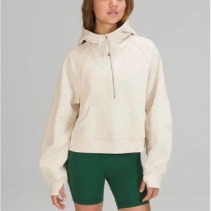 SOLD—Lululemon White Opal Scuba Half Zip (XS/S)